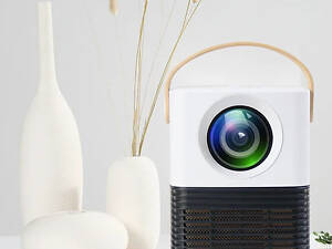 SMART проектор на ANDROID портативний XPRO PANOPLUS ZEBRA (3000 lumen) з підключенням до iOS та Android для офісу, домашнього кінотеатру + Аеромиш (15415_651)