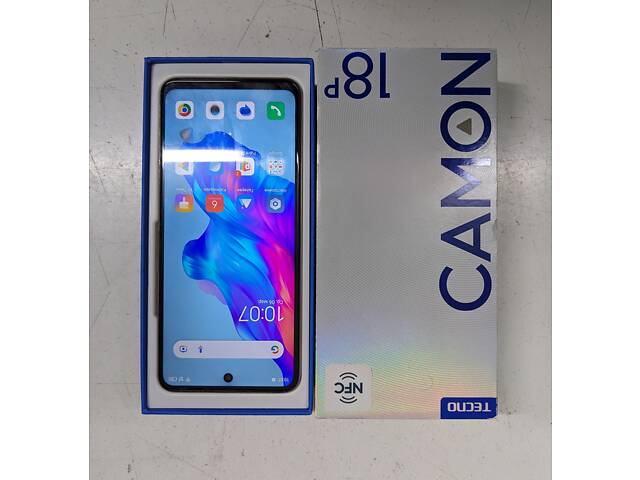 Смартфон для игр Tecno Camon 18p (CH7n) 8/128GB белый. Антуту выдает 333073 - Фото 2