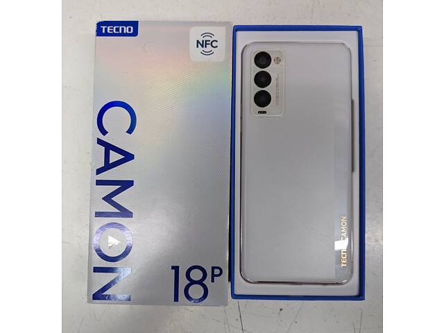 Смартфон для игр Tecno Camon 18p (CH7n) 8/128GB белый. Антуту выдает 333073 - Фото 3