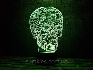 Змінна картинка для нічника-світильника 3D 'Череп 3' 3DTOYSLAMP CL0127529