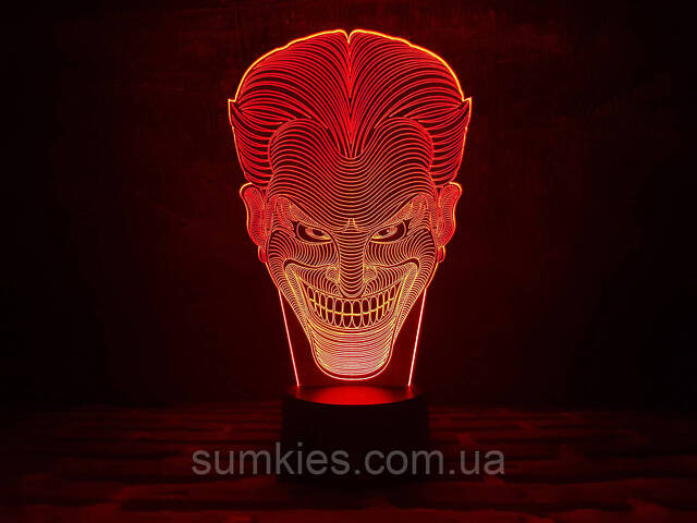 Сменная картинка для ночника-светильника 3D 'Джокер' 3DTOYSLAMP (2000002614340) - Фото 1