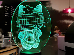 Сменная картинка для ночника-светильника 3D 'Kitty 2' 3DTOYSLAMP (2000002616764)