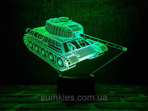 Змінна пластина для 3D-світильників 'Танк' 3DTOYSLAMP