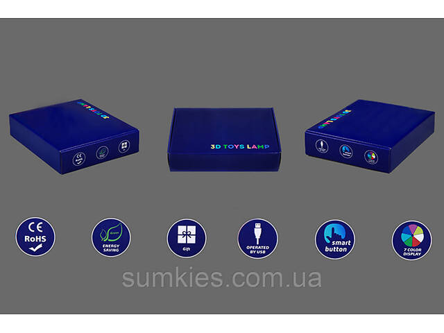 Змінна пластина для 3D-світильників 'Йога 2' 3DTOYSLAMP - Фото 3