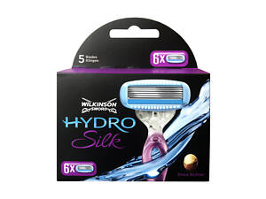 Змінні касети для гоління Wilkinson Sword Hydro Silk - 6 шт (1029)