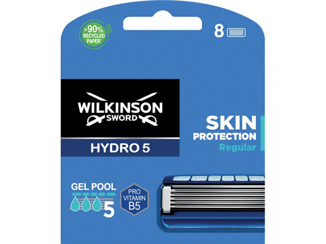 Сменные кассеты для бритья Wilkinson Sword Hydro 5 Skin Protection Regular 8 шт - Фото NaN