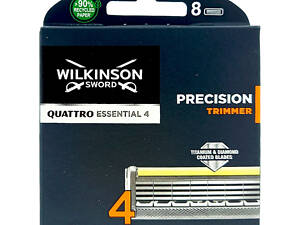 Сменные кассеты Wilkinson Sword Quattro Essential Precision Trimmer 8 шт W00313