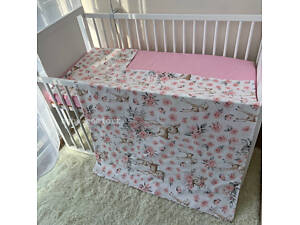 Сменный комплект постельного белья Оленята розовый