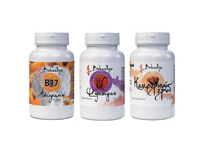 Суміш екстрактів Bekandze Амигдалин + Фукоїдан + Камфорний гриб 60+60+60 Caps (000022810)