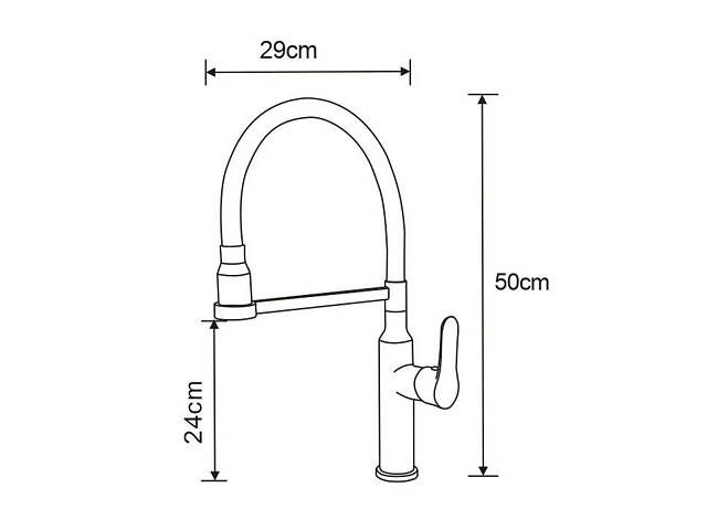 Змішувач для кухні MEXEN EDNA CHROME хром - Фото 2