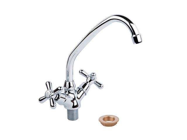 Смеситель для кухни Q-tap Dominox 271 керамика на гайке - Фото 1