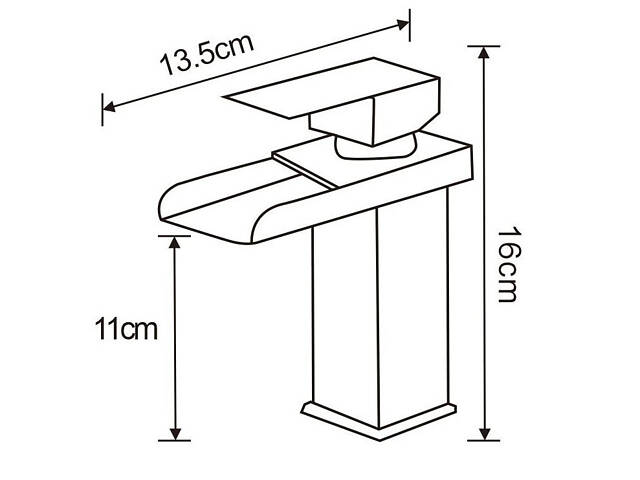 Змішувач для раковини (вумивальника) MEXEN HYDRA GOLD золотий низький - Фото 2