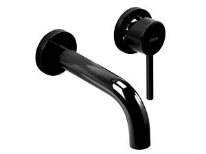 Смеситель для раковины (умывальника) REA LUNGO BLACK GLOSSY + BOX скрытого монтажа