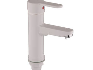 Смеситель для умывальника Plamix Raul-001-A White (без подвода) (PM0651)