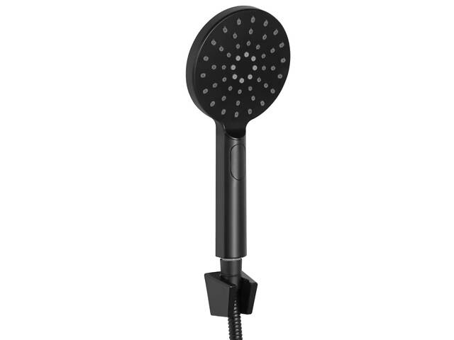 Змішувач для ванни та душу REA MARCO BLACK настінний із виливом - Фото 4