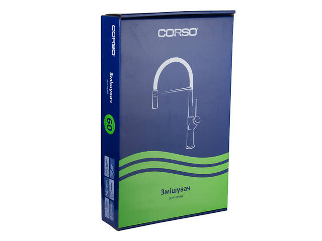 Смеситель BRACCIANO Ø35 для кухни Г-излив на гайке CORSO 9617100 (CF-4B236C) - Фото 7