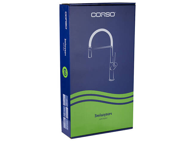 Смеситель COMO Ø35 для кухни Г-излив на гайке CORSO 9611100 (BF-4B229C) - Фото 4