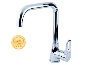 Смеситель HL Ø35 для кухни Г-гусак на гайке AQUATICA HL-4B230C (9734110)