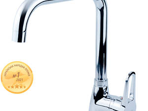 Смеситель HL Ø35 для кухни Г-гусак на гайке AQUATICA HL-4B230C (9734110)