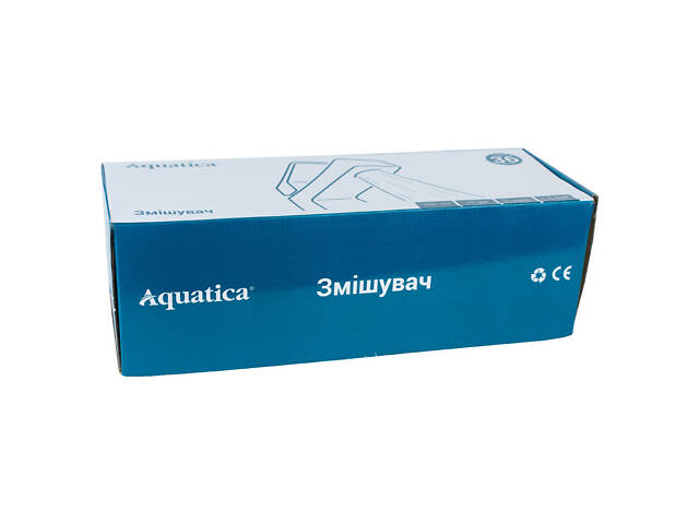 Змішувач NK Ø40 для ванни гусак прямий 350мм дивертор вбудований картриджний AQUATICA NK-2C232C (9749220) - Фото 2