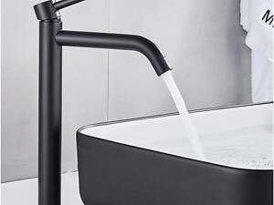 Смеситель Quyanre в ванную латунь (Черный матовый)