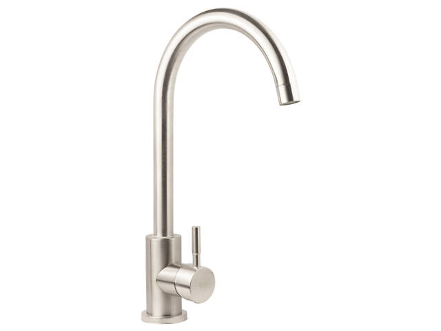 Смеситель s20 Ø35 для кухни излив ухо на гайке SS TAU (9820101) - Фото 3