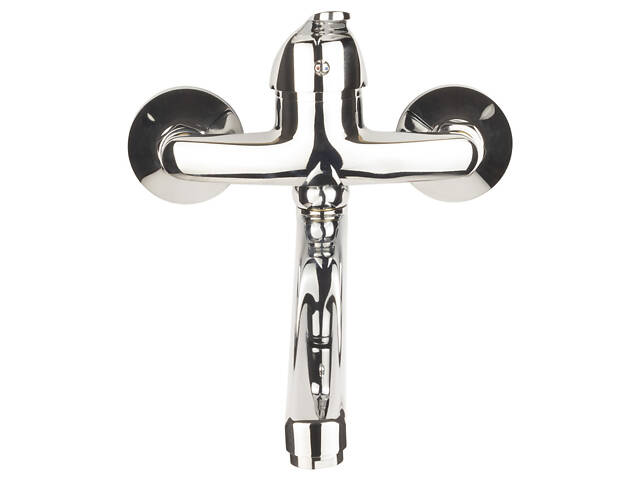 Смеситель s55 Ø40 для кухни излив прямой 350мм настенный AQUATICA (9755120) - Фото 2