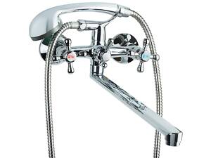 Смеситель s70 ½' для ванны гусак прямой 350мм дивертор встроенный шаровый TAU VD-5C261C (9870210)