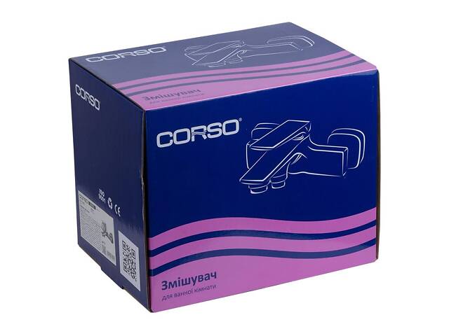 Смеситель SERIO Ø35 для ванны литой CORSO DC-1C146C (9626200) - Фото 2