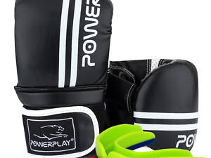 Снарядні рукавиці PowerPlay 3025 Чорно-Білі M