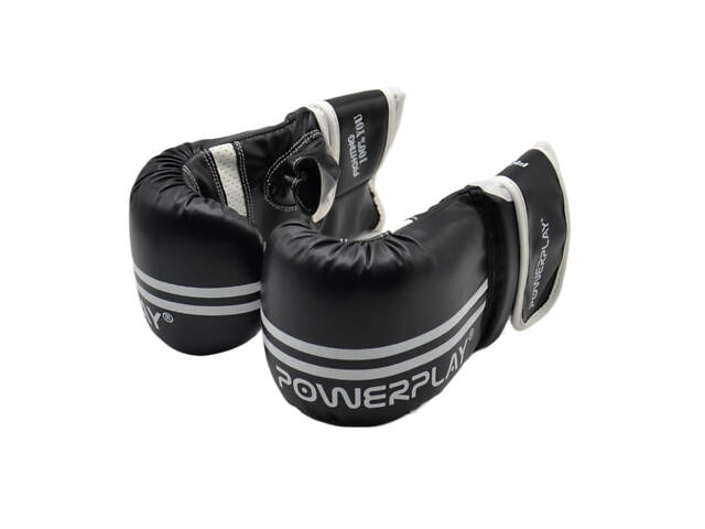 Снарядні рукавиці PowerPlay 3025 Чорно-Білі M - Фото 9