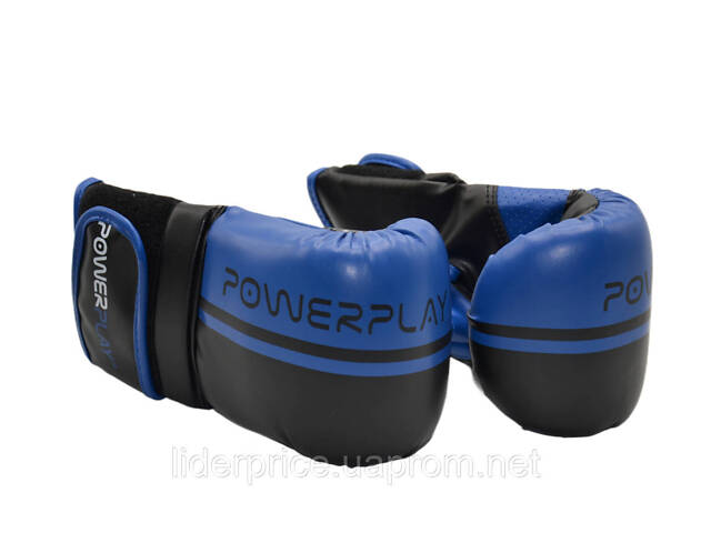 Снарядні рукавиці PowerPlay 3025 Чорно-Сині M, Оригінал! - Фото 10