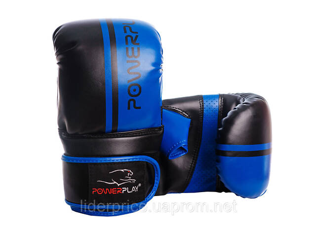 Снарядні рукавиці PowerPlay 3025 Чорно-Сині M, Оригінал! - Фото 1