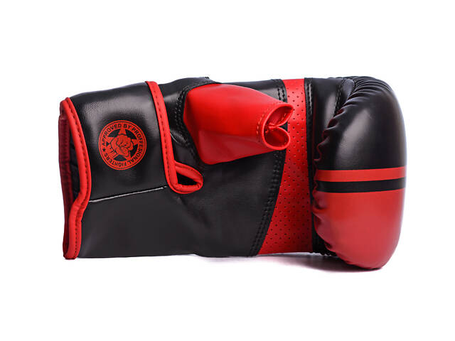 Снарядні рукавички бітки PowerPlay 3025 чорно-червоні S - Фото 3