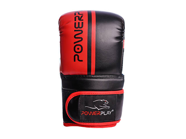Снарядні рукавички бітки PowerPlay 3025 чорно-червоні S - Фото 4