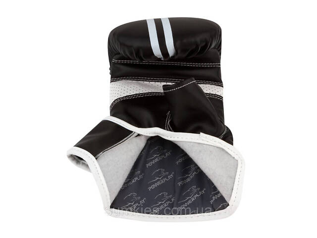 Снарядні рукавиці PowerPlay 3025 Чорно-Білі M - Фото 4