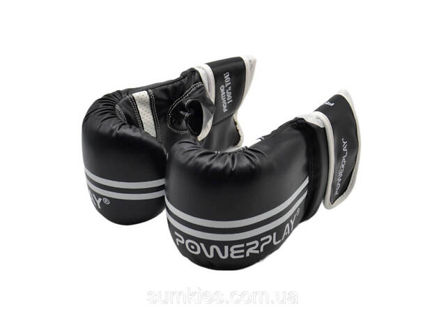 Снарядні рукавиці PowerPlay 3025 Чорно-Білі M - Фото 9