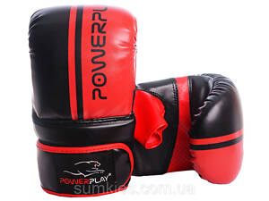 Снарядні рукавиці PowerPlay 3025 Чорно-Червоні S