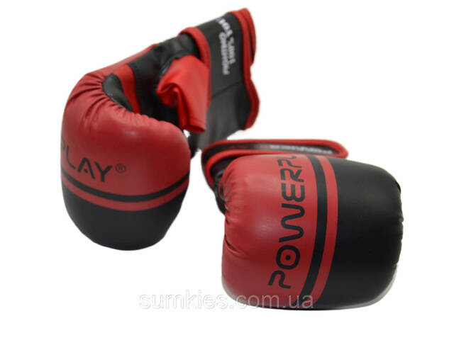 Снарядні рукавиці PowerPlay 3025 Чорно-Червоні S - Фото 6