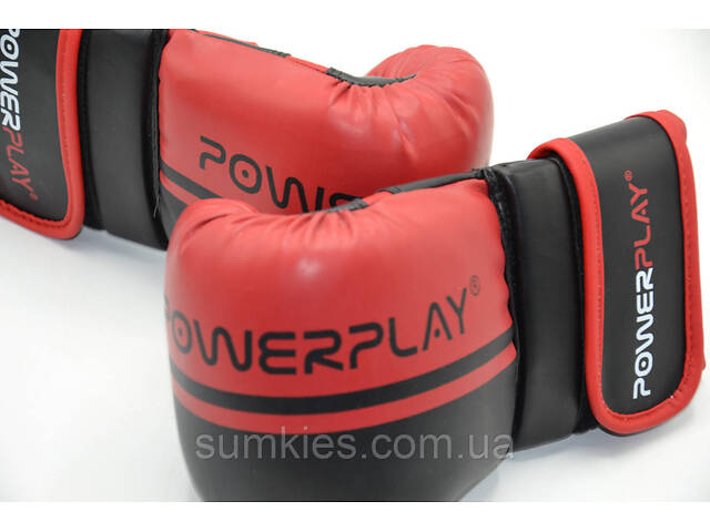 Снарядні рукавиці PowerPlay 3025 Чорно-Червоні S - Фото 9