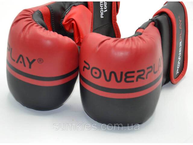 Снарядні рукавиці PowerPlay 3025 Чорно-Червоні S - Фото 10