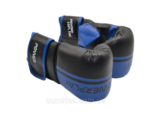 Снарядні рукавиці PowerPlay 3025 Чорно-Сині S - Фото 8