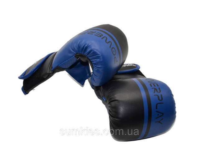 Снарядні рукавиці PowerPlay 3025 Чорно-Сині S - Фото 10