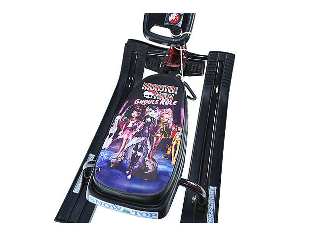 Снегокат детский, низкая рама, мягкое сидение, руль - Фото 4