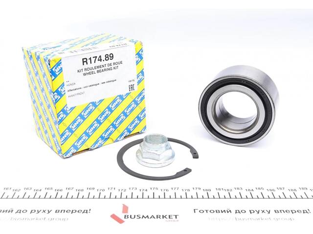 SNR R174.89 Подшипник ступицы (передней) Honda Civic 1.4-2.2i 12- (+ABS) - Фото 1