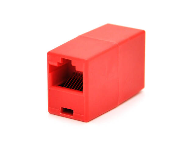 Соединитель RJ45 8P8C мама/мама RJ45 для соединения кабеля, красный, Q100 - Фото NaN Соединитель RJ45 8P8C мама/мама RJ45 для соединения кабеля, красный, Q100 - Фото NaN