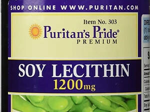 Соевый лицетин Puritan's Pride Soy Lecithin 1200 мг 250 гел капс