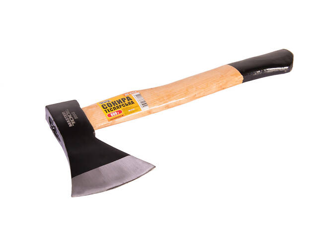 Сокира MASTERTOOL 800 г HRC 50 рукоятка з дерева з полімерним захистом 420 мм 05-0128 Сокира MASTERTOOL 800 г HRC 50 рукоятка з дерева з полімерним захистом 420 мм 05-0128