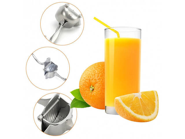 Соковыжималка ручная Fruit Press для цитрусовых и фруктов с зажимом - Фото 2
