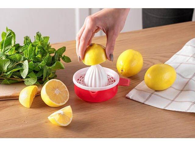 Соковичавниця ручна для цитрусових 200 мл Жовтий із блакитним - Фото 4